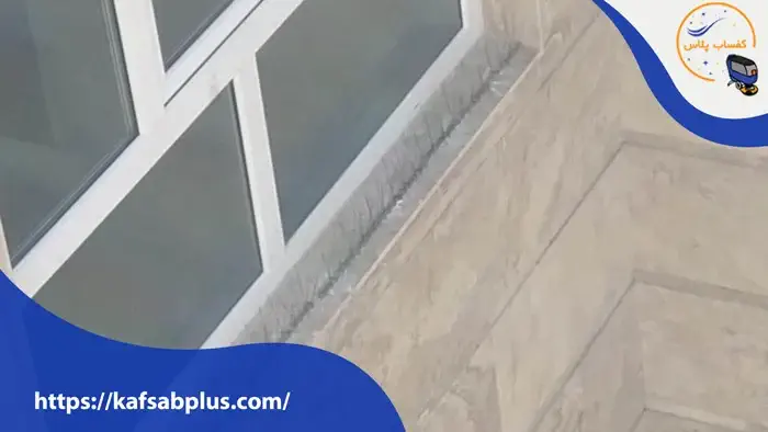 نصب شاخک پرنده پران قسمت نورگیر در حکیمیه